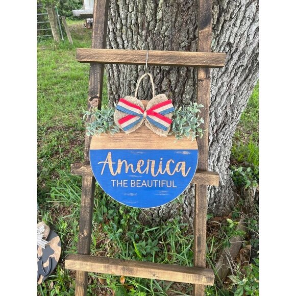 Front door sign, Door sign, Wall hanging, Handmade decor - Picture 5 of 5